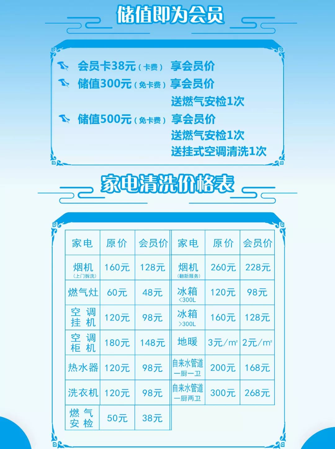 主机清洁多少钱