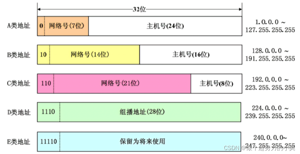 网络号和主机