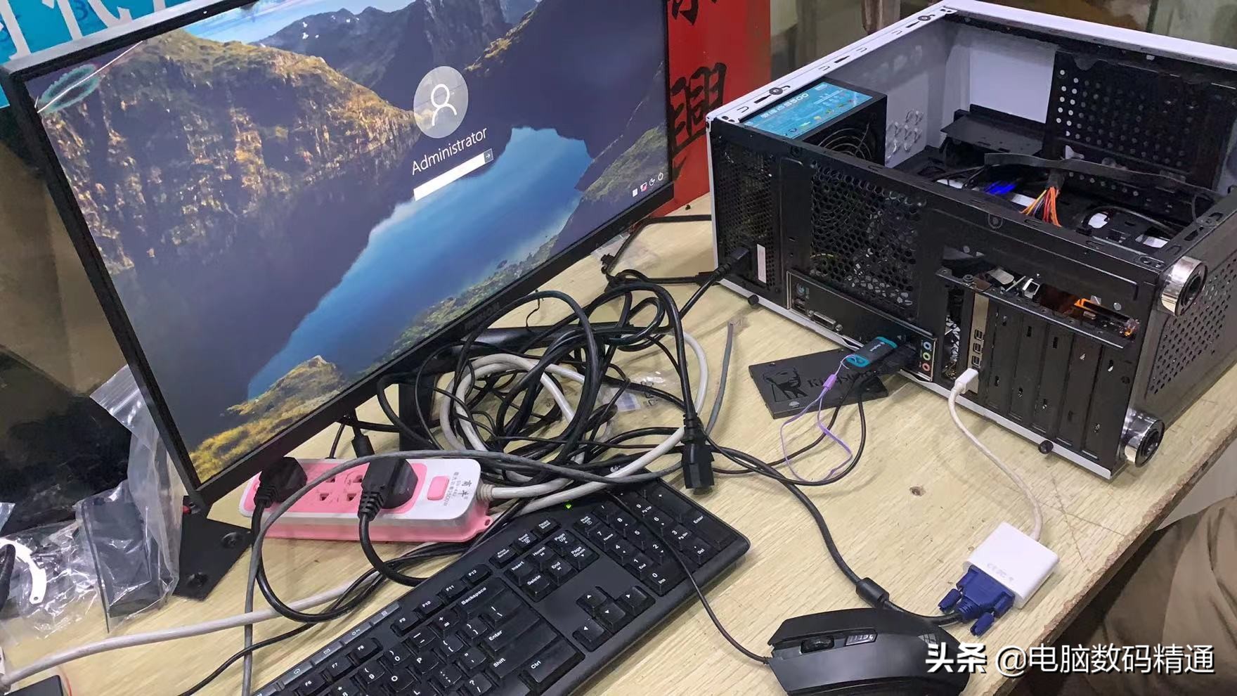 电脑主机一开一关怎么回事