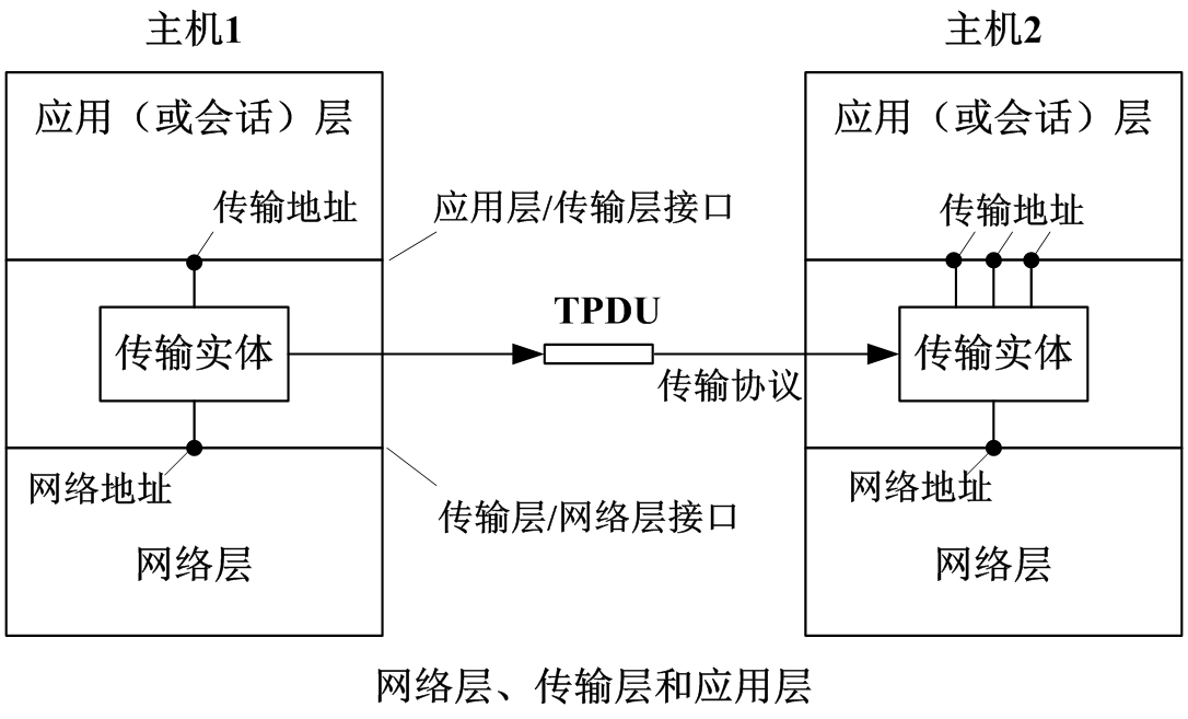传输层不仅存在于主机中