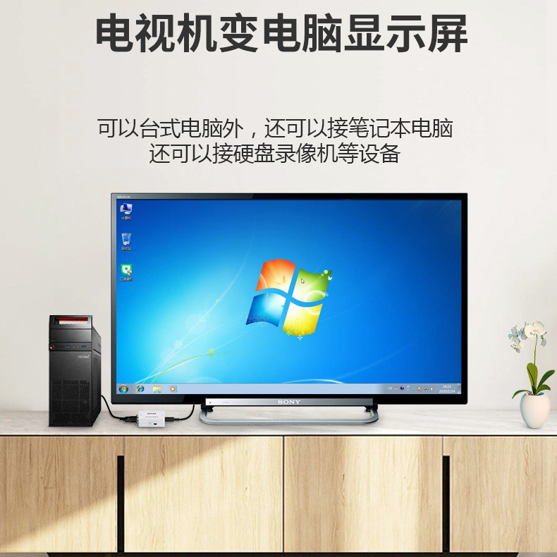 电脑主机高清电视