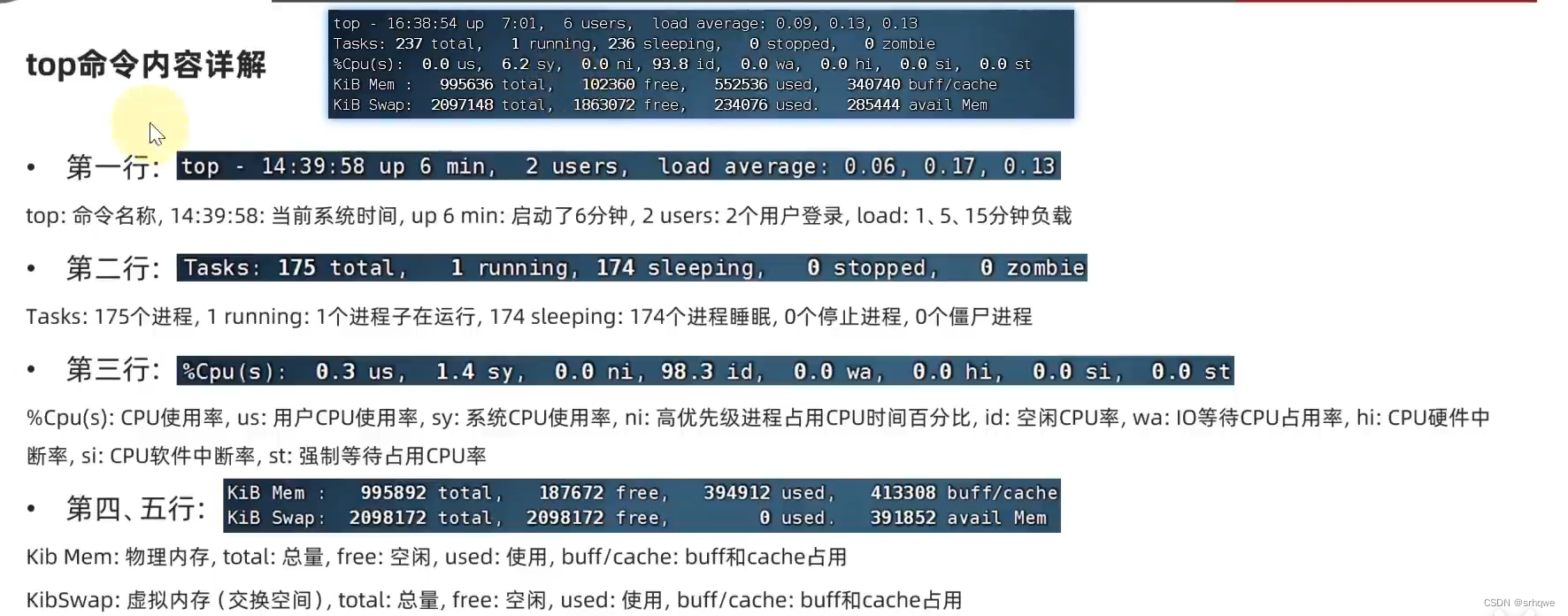 考官问主机运行状态
