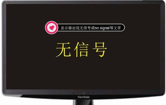新装主机没做系统显示器无信号